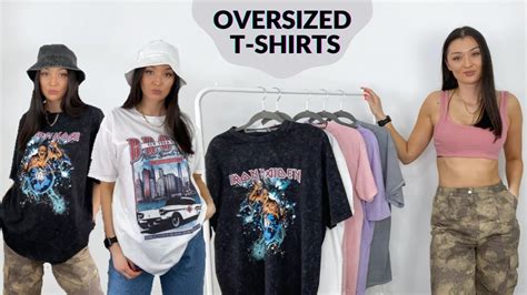 Oversized T Shirts Try On Haul And Styling Youtube