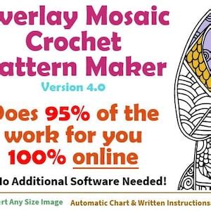 Mosaic Crochet Pattern Creator Overlay Mosaic Crochet Pattern Maker