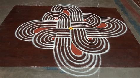 Panguni Madham Easy Padi Kolam With Dot 3 3 Pandaga Muggulu Panguni