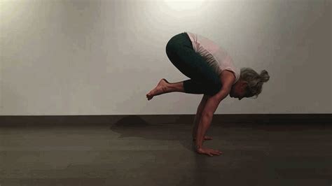 Kathryn Budig Yoga Challenge Pose Bakasana To Chaturanga