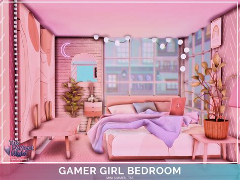 The Sims Resource - The Perfect Night - Gamer Girl Bedroom