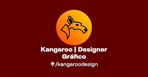 Kangaroo Designer Gr Fico Instagram Tiktok Linktree