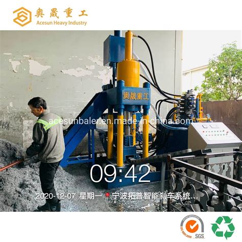 Waste Aluminium Chip Recycling Briquette Hydraulic Press Machine