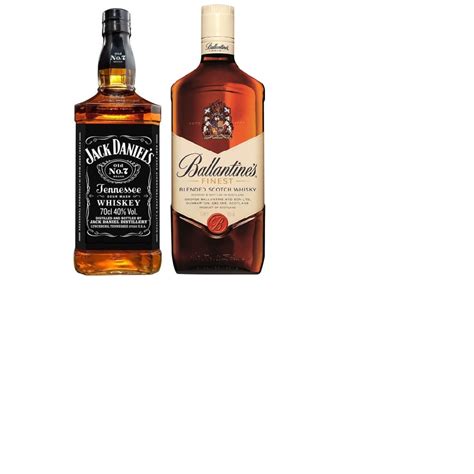 Kit Whiskey Jack Daniel S Old N 7 Ballantine S Finest 1L No Shoptime