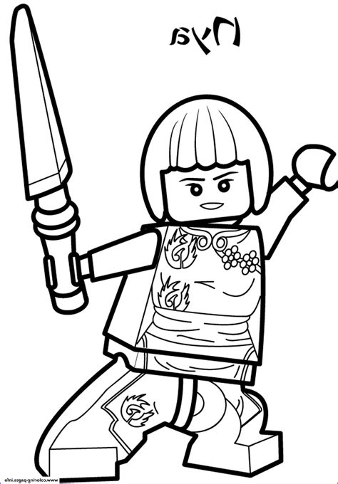 Ninjago Nya Coloring Pages