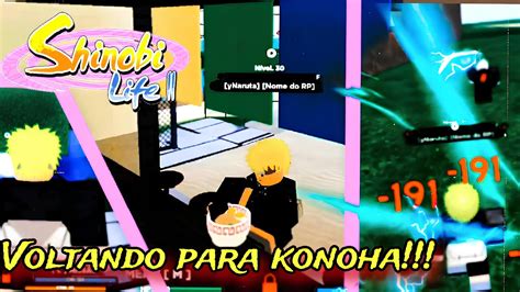 Voltei Para Konoha No Melhor Jogo De Naruto Do Roblox Shinobi Life