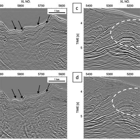 Enlarged Pictures Of The Prestack Time Migration Pstm Sections In