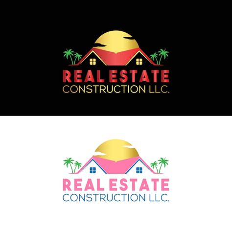 Logotipo Para Constru O Imobili Ria Llc Que Uma Construtora Vetor