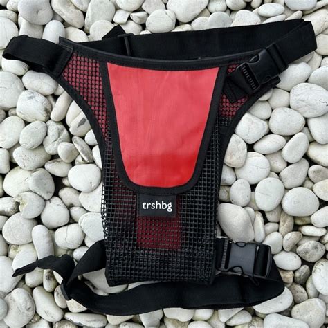 Trshbg Hipbag Red Underwater Trash And Accessories Collection Bag