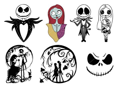 Jack And Sally Svg Nightmare Before Svg Mega Jack Skellington Svg