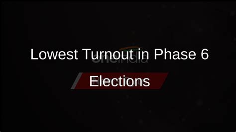 Phase 6 Lok Sabha Elections See Lowest Voter Turnout At 61 20 Oneindia News