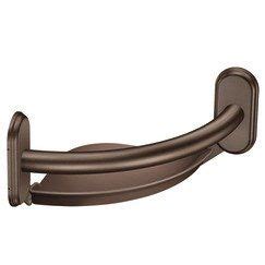 Homecare By Moen Grab Bar With Corner Shelf Finish Shower Grab Bar