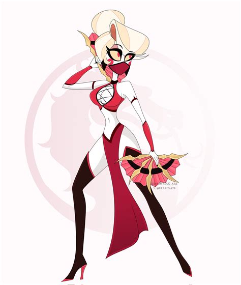 Charlie as Kitana ️🪭(art by @eclipsa78) : r/HazbinHotel