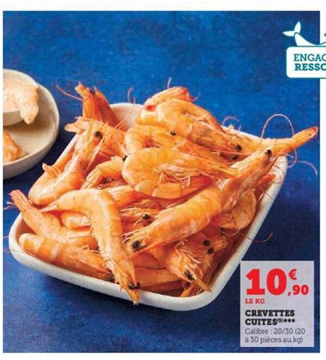 Promo Crevettes Cuites Chez Super U Icatalogue Fr