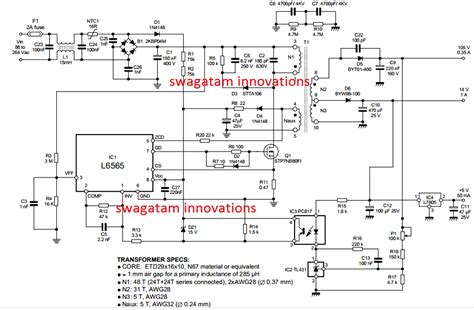 Smps Power Supply Circuit Diagrams