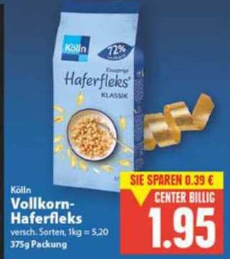 Kölln Vollkorn haferfleks Angebot bei EDEKA 1Prospekte de