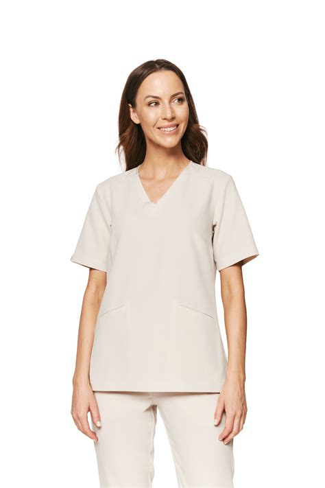 Women S Medical Blouse Scrubs Basic COLD NUDE OUTLET Dobra Cena