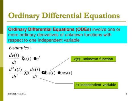 Ppt Se Numerical Methods Topic Ordinary Differential Equations