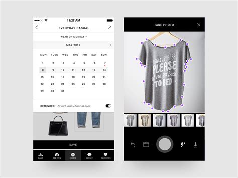 Smart Wardrobe Mobile App Design On Behance