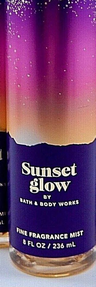 BATH BODY WORKS SUNSET GLOW FINE FRAGRANCE BODY MIST SPRAY 8 Oz NEW