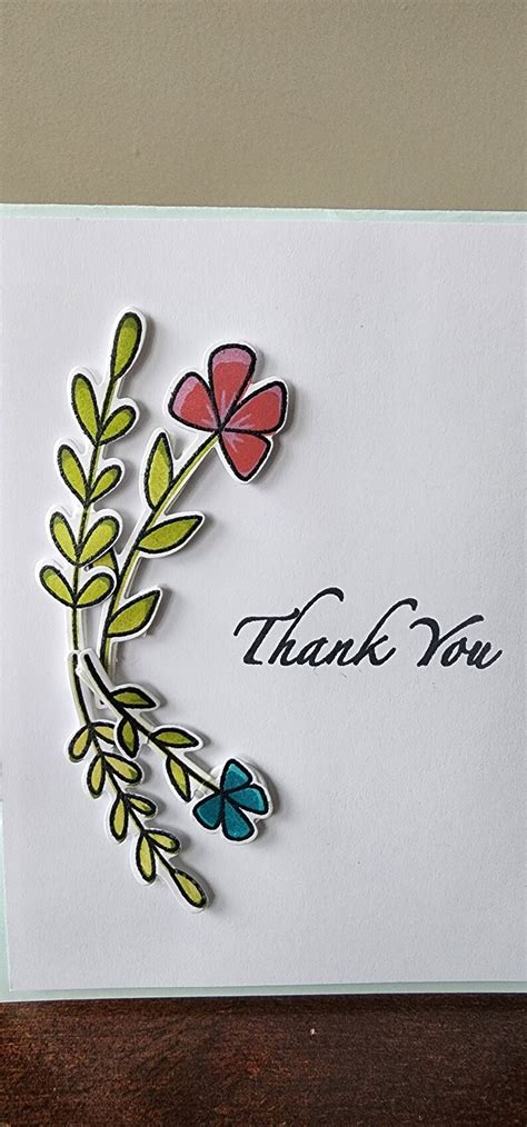 Thank You Card Set Etsy