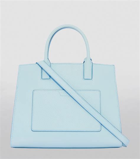 Burberry Blue Mini Leather Frances Tote Bag Harrods Uk