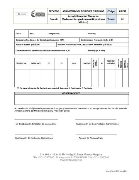 Abif18 Acta De Recepcion Tecnica De Medicamentos Insumos PROCESO