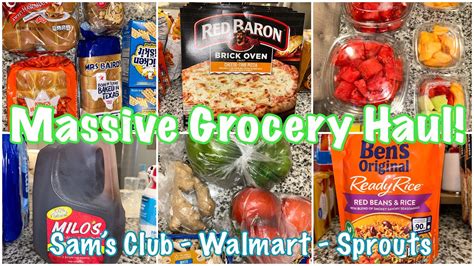 New Massive Two Week Grocery Haul🛒 Sams Club And Walmart July 2023