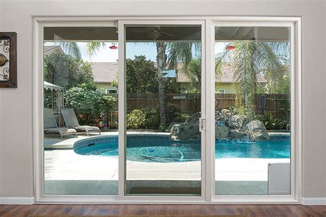 Vinyl Sliding Patio Door Three Panel Xoo Arizona Door Store