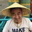 X Chinese Oriental Coolie Straw Bamboo Sun Hat Farmer Rice Hat Fishing