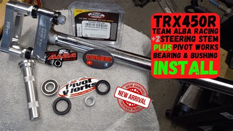 Trx450R Build Replacing Steering Stem Bearing And Installing New Team