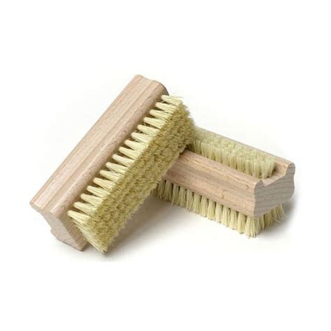 Wooden Handle Double Sided Natural Bristle Nail Brush Walmart