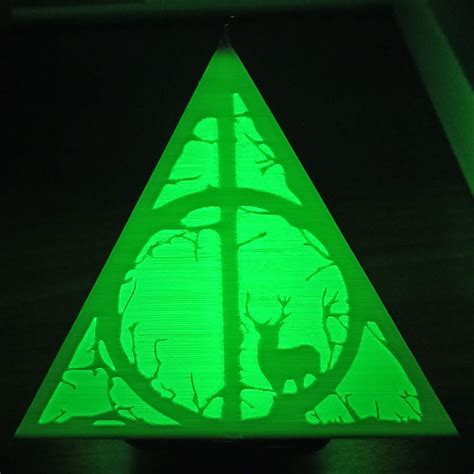 3d Printable Harry Potter Deathly Hallows Desk Lamp By Marco Morata