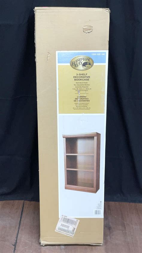 Lot Hampton Bay Shelf Decorative Bookcase