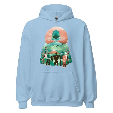 Studio Ghibli Ukiyo E Castle In The Sky Unisex Hoodie Ghibli Merch