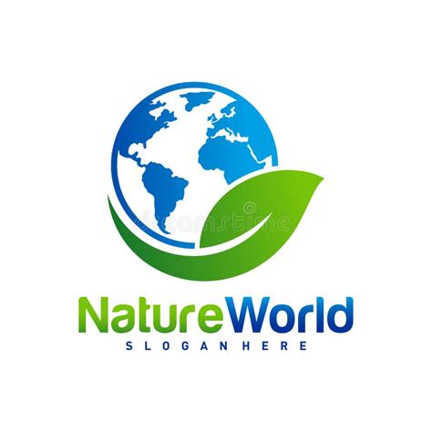 Vetor De Modelo De Design Do Logotipo Da Natureza Terra Logótipo