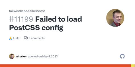 Failed To Load Postcss Config Tailwindlabs Tailwindcss Discussion