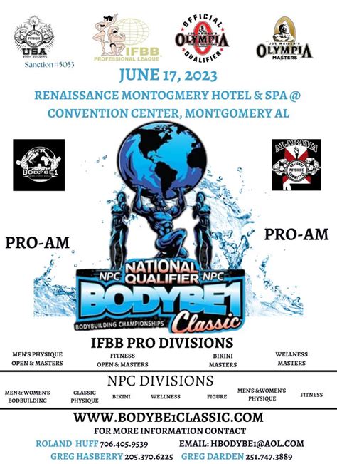 2023 Ifbb Professional League Body Be 1 Pro Athlete Registration