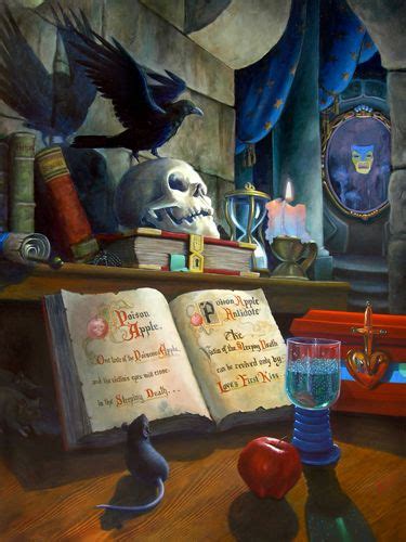 From Snow White The Evil Queen Grimhildes Dungeon Disney Art Old