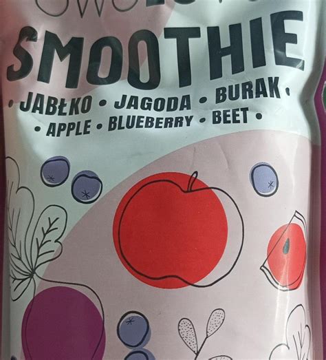 Owolovo Smoothie Jab Ko Jagoda Burak Ml Kalorie Kj I Warto Ci