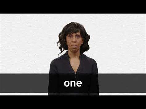 ONE - English pronunciations | Collins