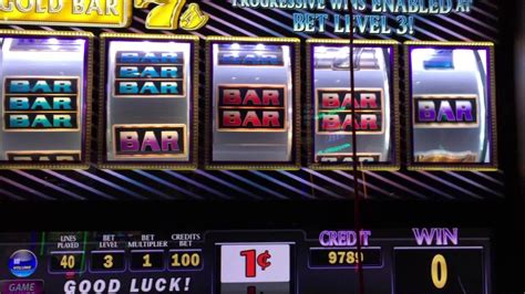 Gold Bar 7 Slot Machine Wmulti Line Hits Accumulative Big Win