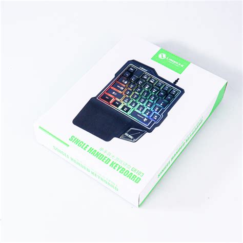 Limeide Single Hand Gaming Keyboard Rgb Keys Wired Gk Black