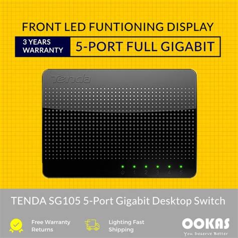 Tenda Sg Port Gigabit Desktop Switch Lazada