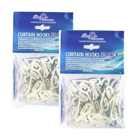 Adjustable Curtain Hooks 50 Pack White Shop Today Get It Tomorrow