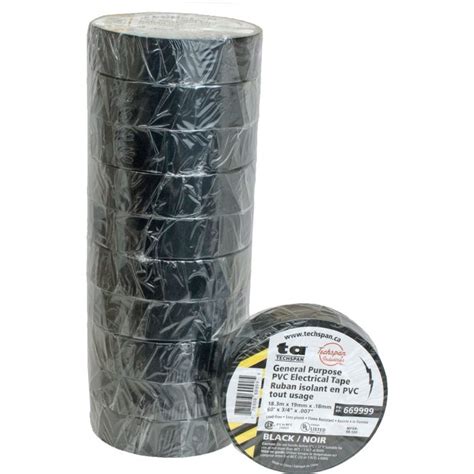 Black Electrical Tape PVC 10PK | ElecDirect