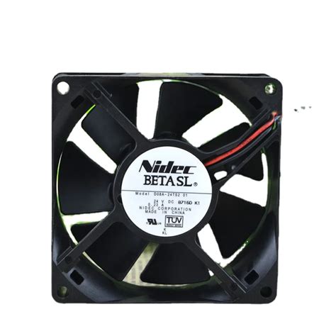 New CPU Cooling Fan NIDEC D08A 24TS2 01 24V 8CM Inverter Fan Computer