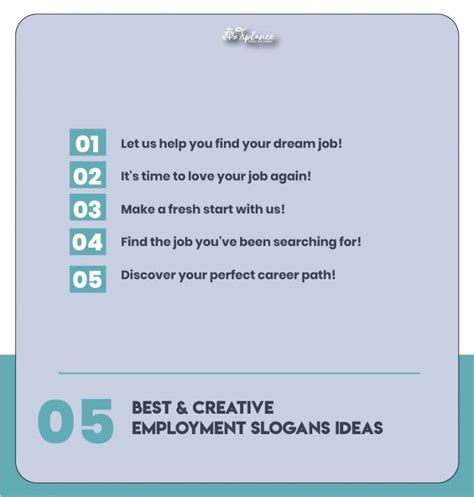 Creative Employment Slogans Taglines & Sample - Tiplance