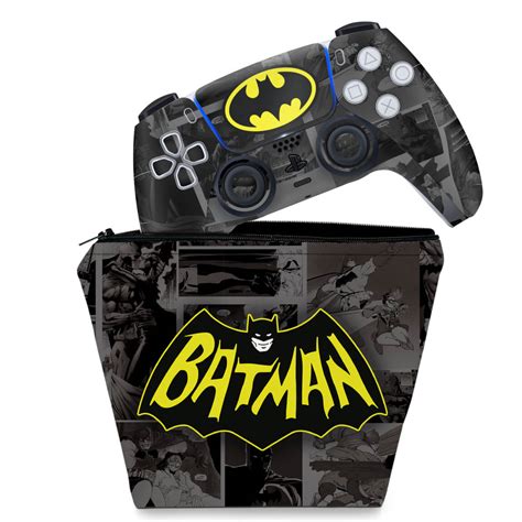 Kit Capa Case E Skin Ps Controle Batman Comics Pop Arte Skins