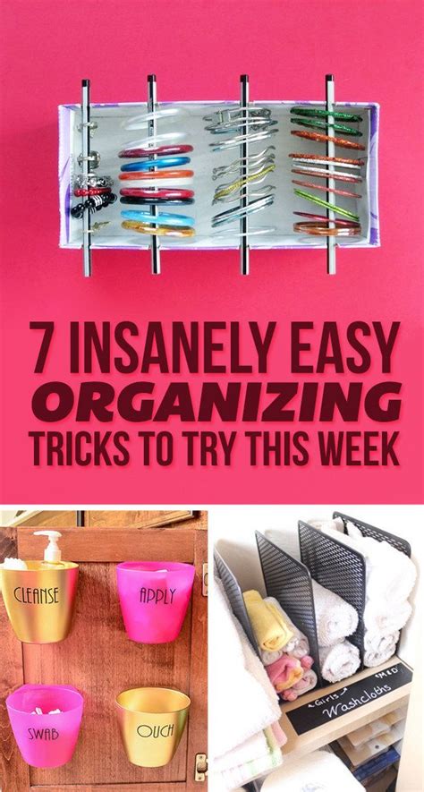 7 Easy Organizing Tricks You Ll Actually Want To Try Organization Hacks Organization Diy